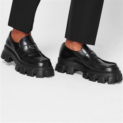 prada high loafers|prada monolith loafer.